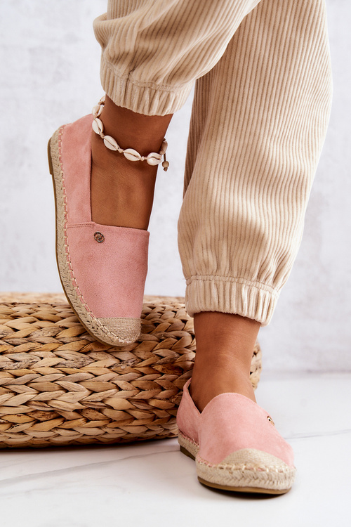 Dámské semišové espadrilky růžove Joaquin