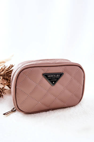Malá prošívaná kosmetická taška Monnari CSM0050-015 Béžová