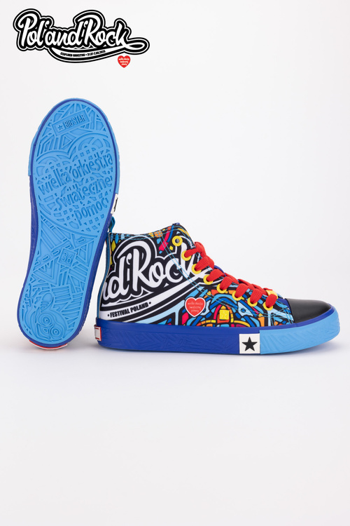 Tenisky Pol'and'Rock Festival X Big Star SS174500 Modré