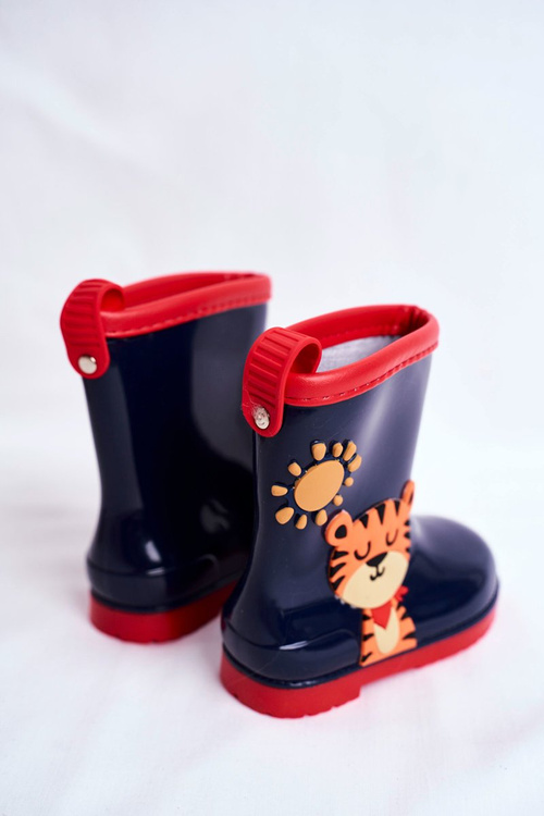 Detský gumový galoshes námorný tiger