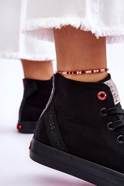 Dámské klasické vysoké tenisky Cross Jeans LL2R4088C černé