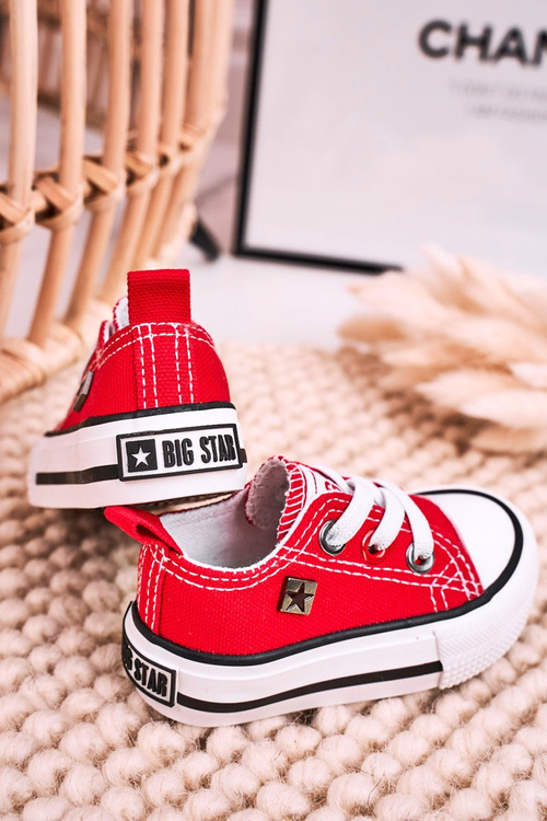 Červené tenisky Classic Detst's Low Big Star HH374196