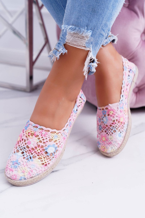 Svetlo ružové espadrilles dámske tenisky Forda