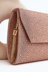 Zdobená formálna taška Edela Pink Gold