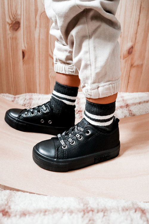 Dětské kožené tenisky BIG STAR KK374061 Černá