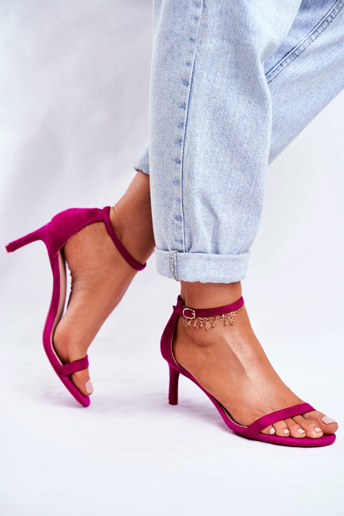Dámské Sandály Na Podpatku Klasické fuchsie Mintore
