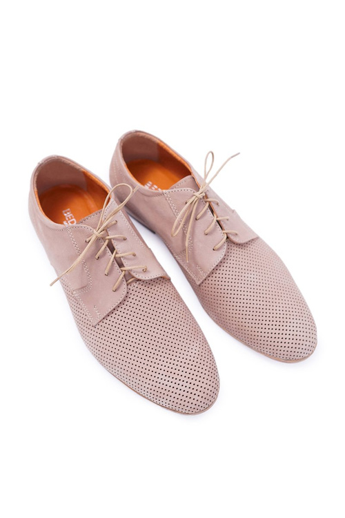 Pánske topánky, nubuck Openwork Beige Hermes