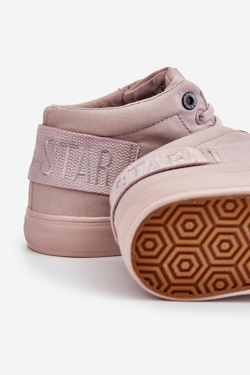 Dámske klasické vysoké tenisky Big Star LL274004 nahé