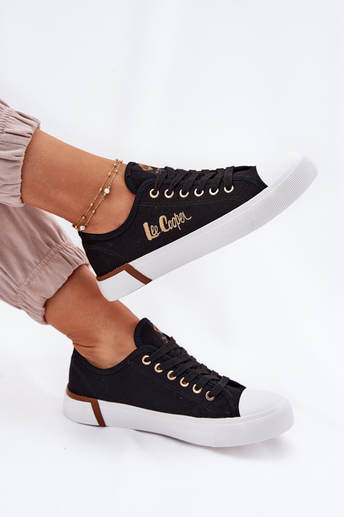 Dámske Textilné Tenisky Lee Cooper LCW-25-31-3427L Čierne