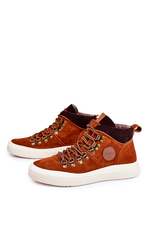 Pánské Tenisky Semišové kůže Big Star Camel GG174332