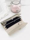 Large Women's Black Trendy Wallet Gold Zipper