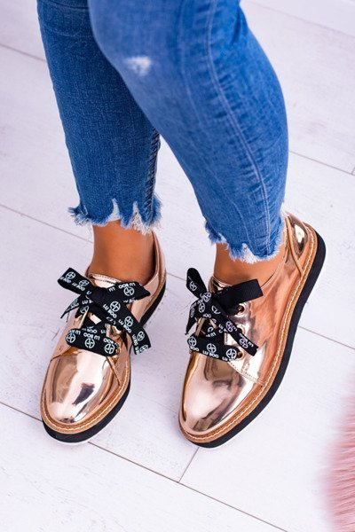 Lu Boo dámské boty růžové zlaté Moonlight