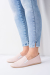 Pink Pastel Women's Leather Ballerinas Fresca