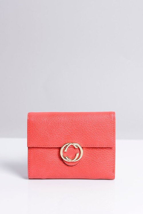 Mały Damski Czerwony Portfel Portmonetka