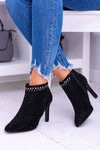 Dámske čierne topánky na pinnity bem