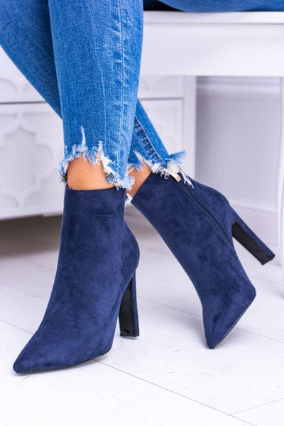 Tmave modre semisove boty na pin Medea