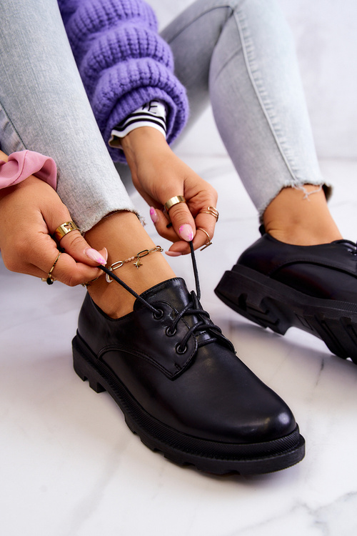 Dámské klasické brogues Oxford Černá Colton