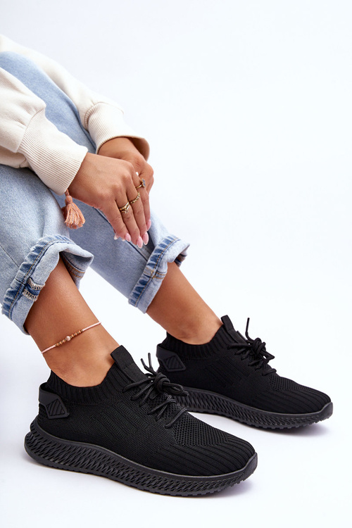 Dámské sportovní materiálové boty na zip černé Zauna