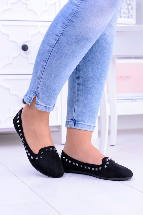 Black Ballerinas Lords s cvočkami Randal