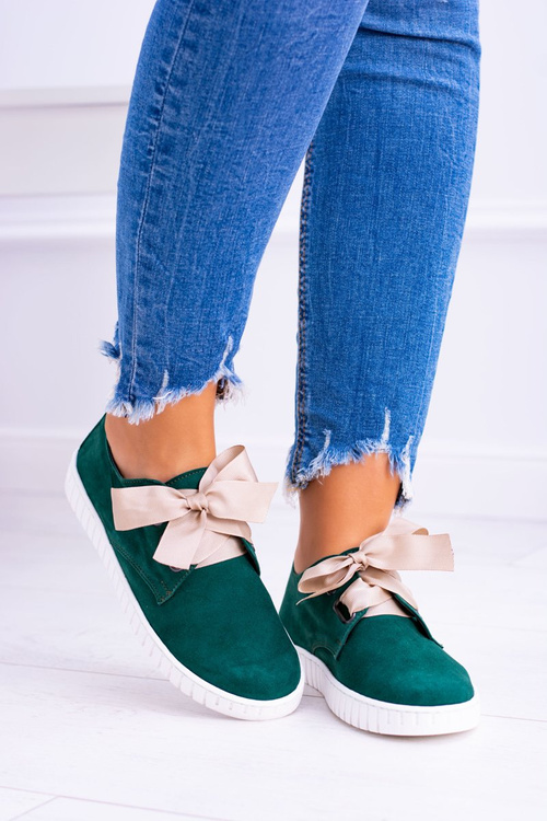 zelené kožené dámské tenisky Loop