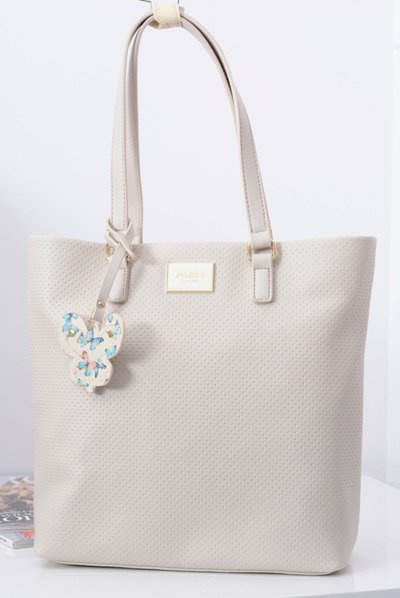 Women's Handbag Beige Shopper Bag for Hand