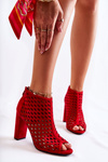 Subcrew Openwork Red Jenissa topánky