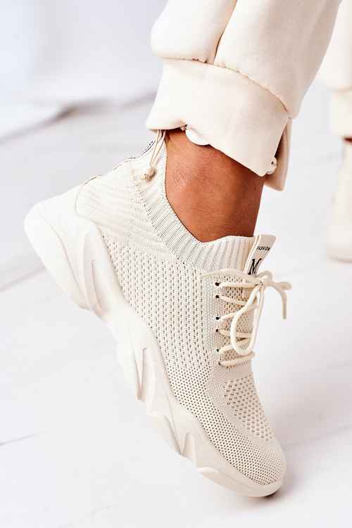 Dámská Sportovní Boty Sneakers Béžové Fashion