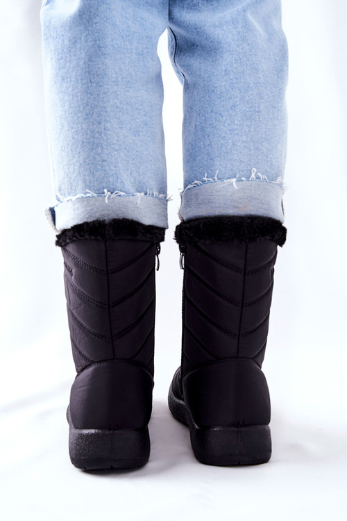 Vysoké Dámské Sněhule Černé Luxina