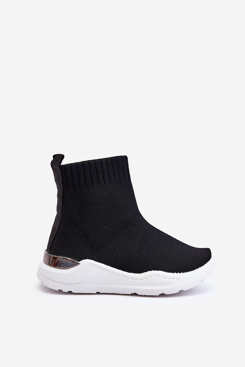 Detské ponožkové športové topánky Czarne Benito