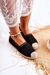 Dámské prolamované espadrilky Černá Letisa