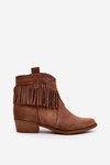 Zazoo 3430 Dámske Semišové Topánky so Šnúrkami Camel