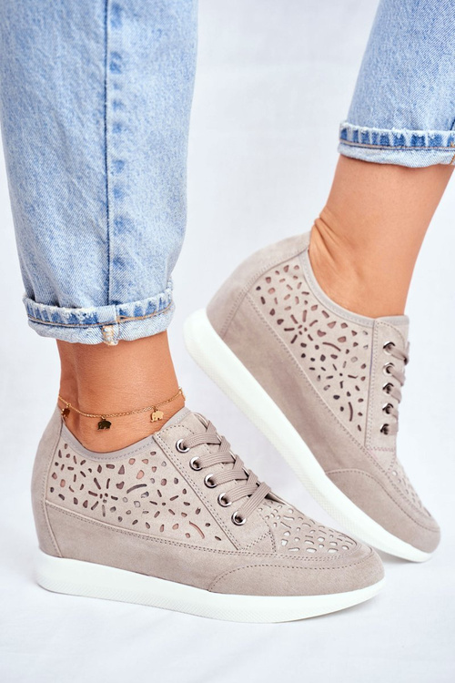 Dámske tenisky Sergio Leone Openwork Grey PB122