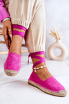 Vázané semišové Espadrilky Fuchsia Ismanne