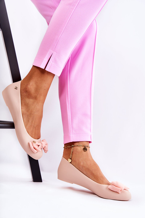 Gumová dámská balerína nahá barva Fergie