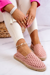 Dámské espadrilky s puntíky Big Star JJ274869 Růžové