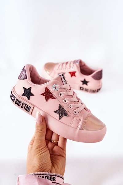Dětské Kožené Tenisky BIG STAR II374033 Ruzove