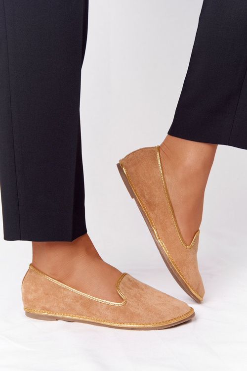 Ženské semišové mokasíry Lu Boo Camel