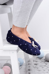 Ballerina Women Navy Slippers In Dots SOXO