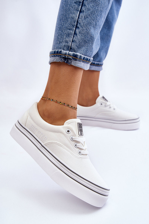 Ženské tenisky na Bielej platforme Big Star LL274228