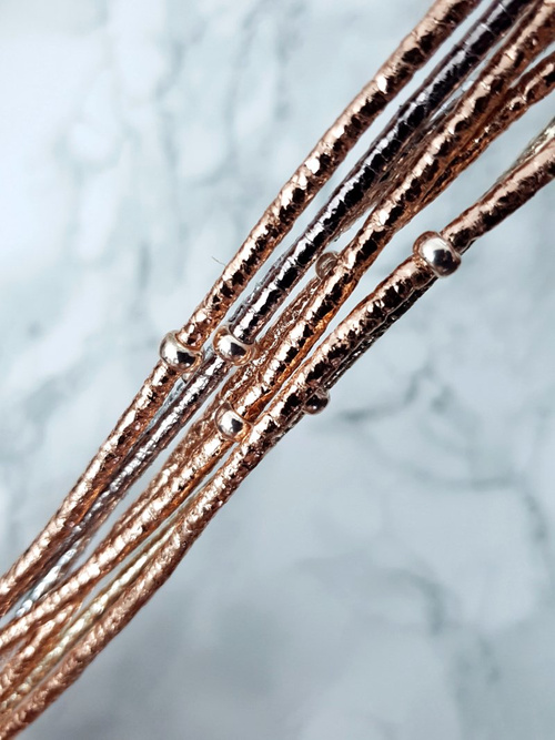 Dámský náramek Pásky Narumi ruzove zlato