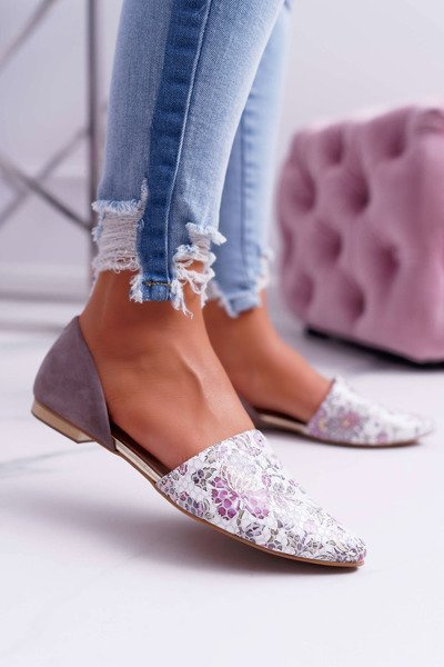 Dámske baleríny Laura Messi 1110 Tmavo šedé Augure