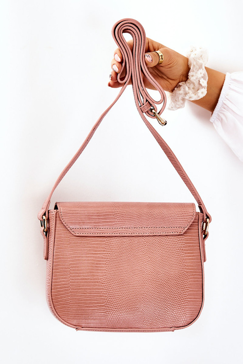 Nobo M0820-C004 Snake Messenger Bag Pink