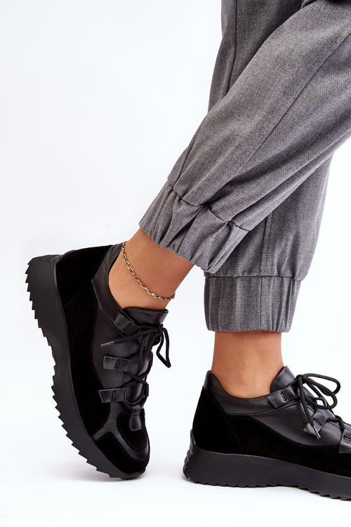 Dámske kožené športové topánky M01/2 Zazoo Black