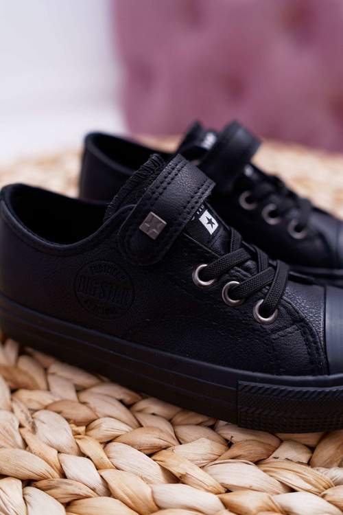 Dětské Kožené Tenisky BIG STAR EE374034 Černé