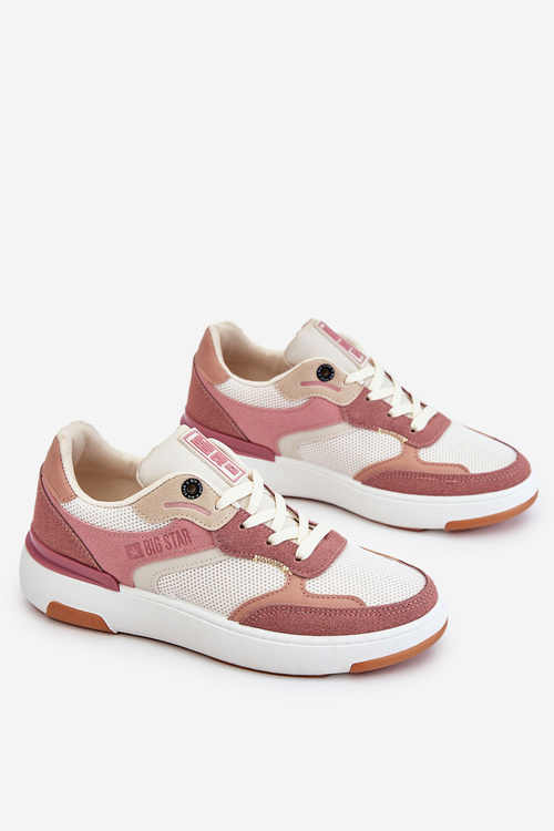 Dámske športové topánky tenisky Big Star LL274438 Pink-White