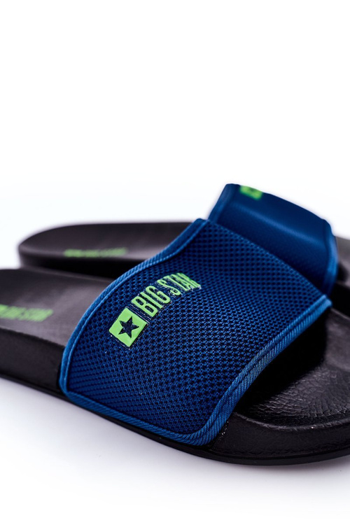 Pánska veľká hviezda DD174708 Navy Blue Plippers