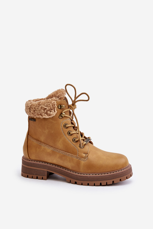 Zateplené dámské boty Big Star OO274A285 Camel