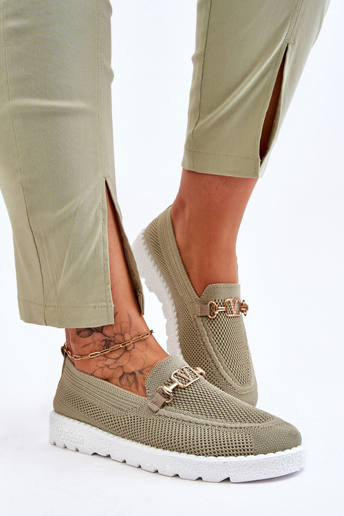 Sklz-on dámske sklz-on tenisky s ozdobou Green Alena