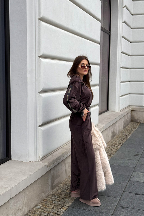 Dámské sněhule na platformě s kožešinou a výšivkou tmavě béžové Querina