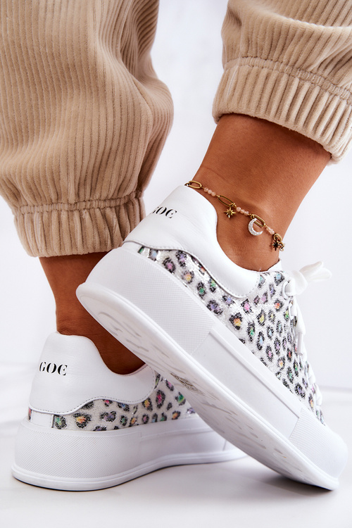 Dámske tenisky na platforme Goe JJ2N4075 White